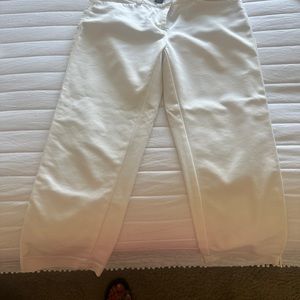 WHBM white fitted pants